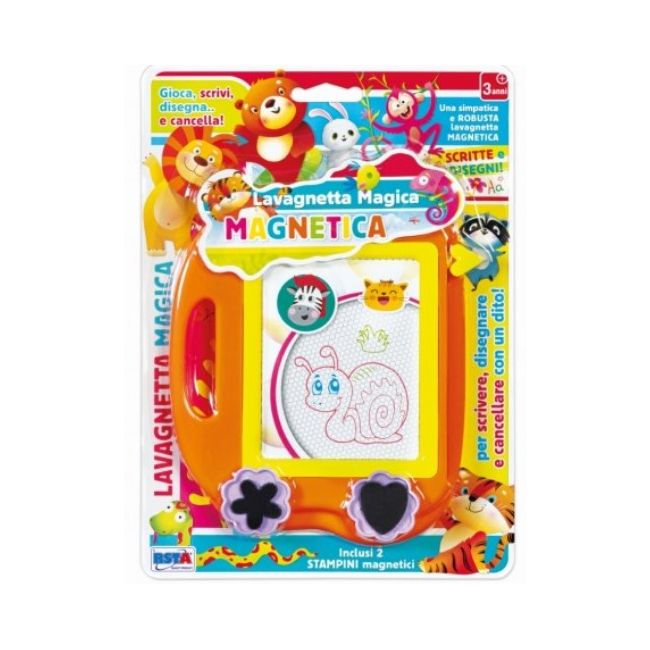 Tablita magnetica RS Toys, cu doua stampile incluse, pentru copii SOLRS11782
