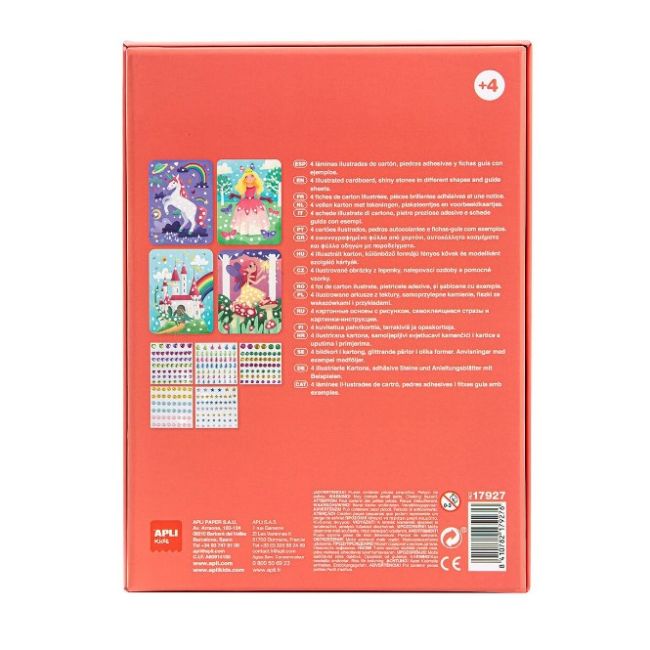 Joc creativ mozaic de diamante, Apli, 4 coli