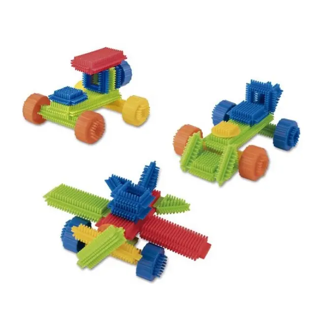 Set 50 blocuri constructie, Apli Kids, Multicolor