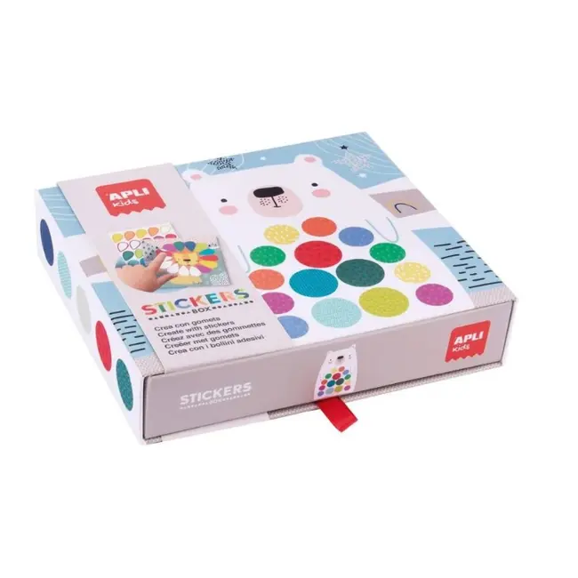 Joc creativ cu autocolante, APLI Kids, Ursulet, + 3 ani