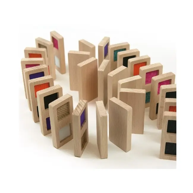 Joc domino din lemn, diverse texturi, Andreu Toys SOLANT16115