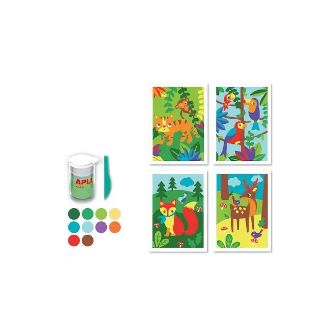 Kit creativ cu nisip colorat Animale