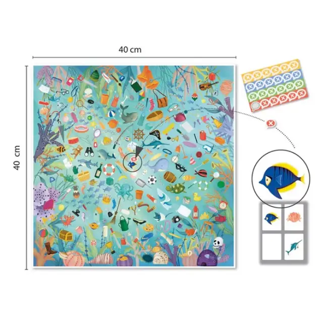 Joc de observare Salvati Oceanul, Apli Kids, 3 ani+