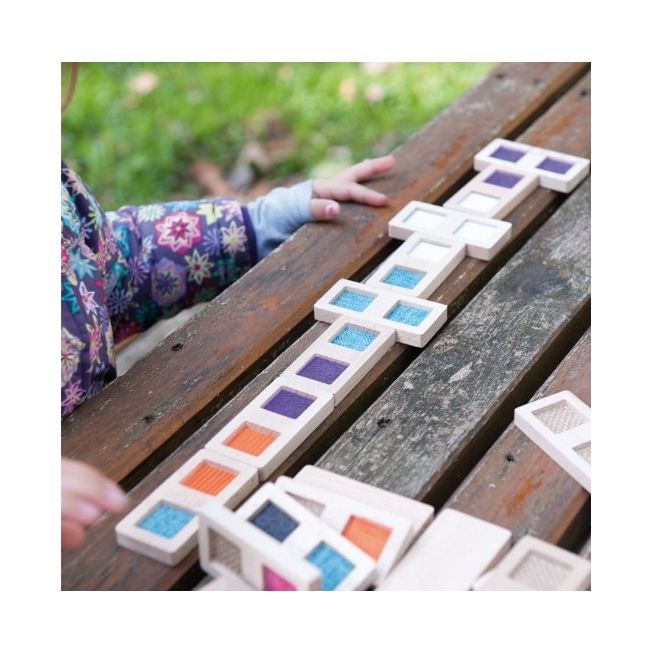 Joc domino din lemn, diverse texturi, Andreu Toys SOLANT16115