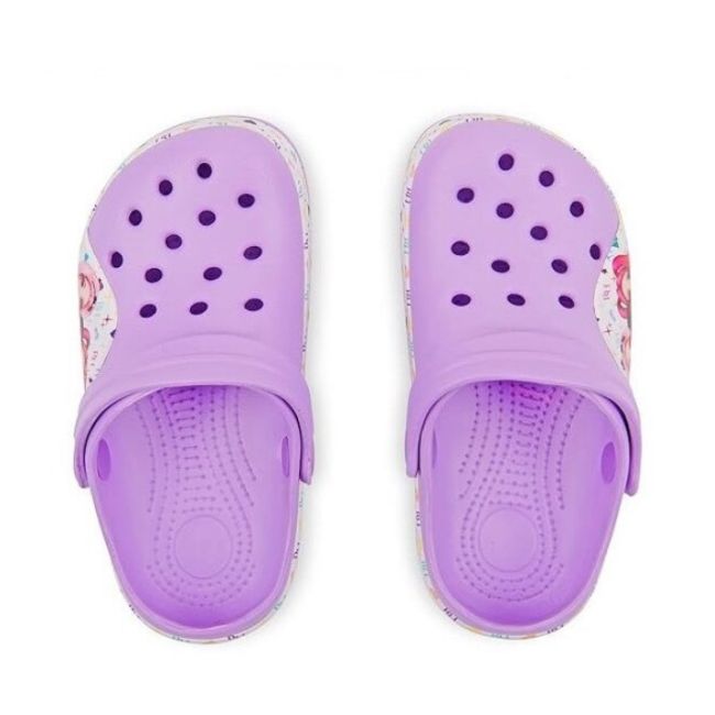 Papuci cu bareta Perletti Rainbow High, pentru fete, PVC si EVA, marime 32, lila SOLPE132915