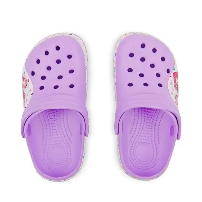 Papuci cu bareta Perletti Rainbow High, pentru fete, PVC si EVA, marime 32, lila SOLPE132915