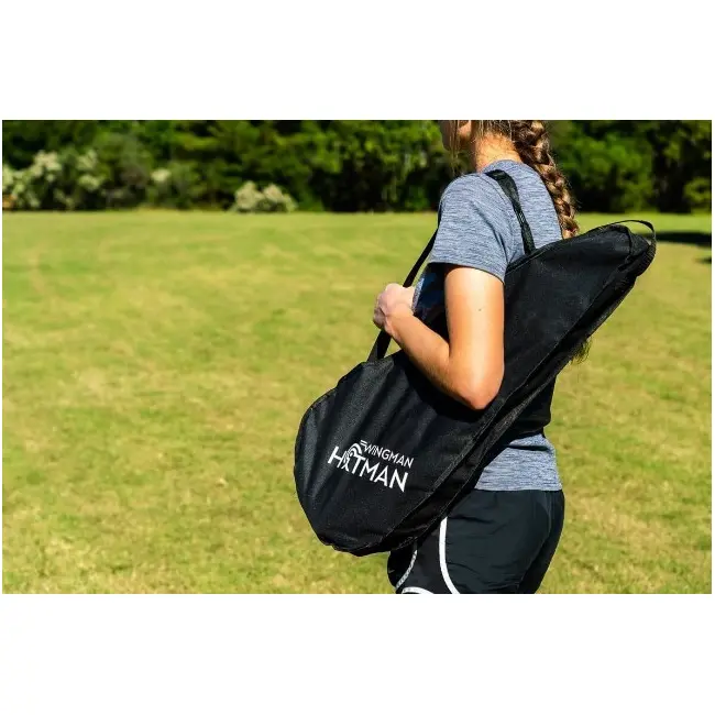 Set joc exterior, Freesbee cu suport special prindere si aruncare cu tinta, Waboba Hitman, 4 discuri silicon incluse SOLVDM2010650