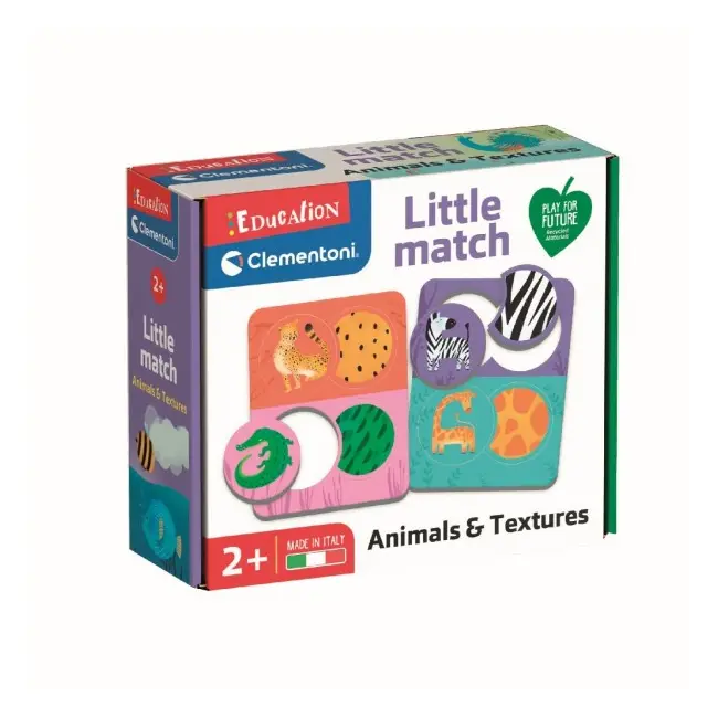 Puzzle Clementoni Little match animale si texturi SOLVDM2009707