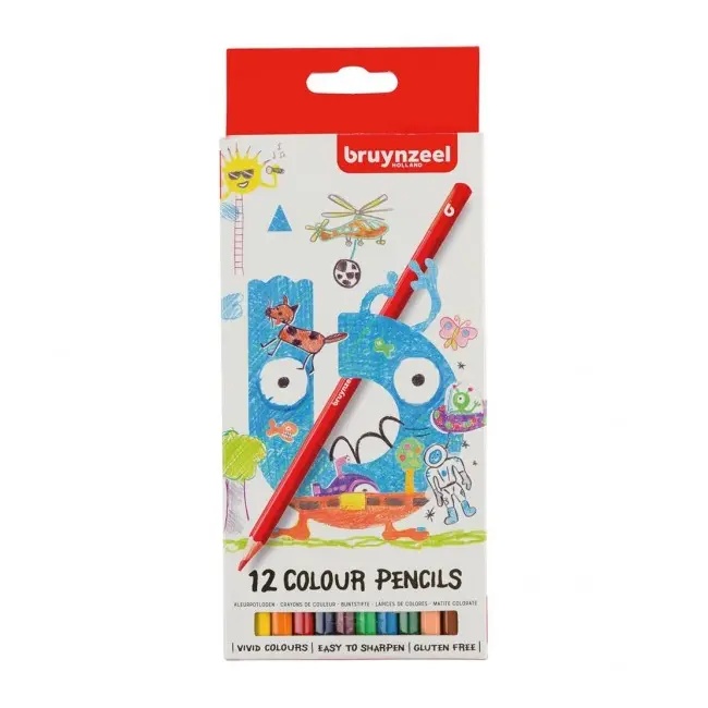 Set 12 creioane colorate Bruynzeel SOLVDM2002509