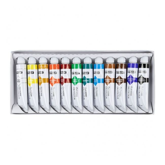 Set 12 vopsele in ulei Stylex 12 ml SOLVDM1423014