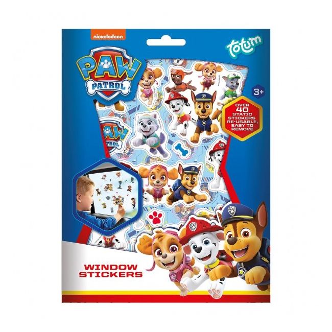 Set stickere Paw Patrol pentru lipit pe geam Totum SOLVDM2007579