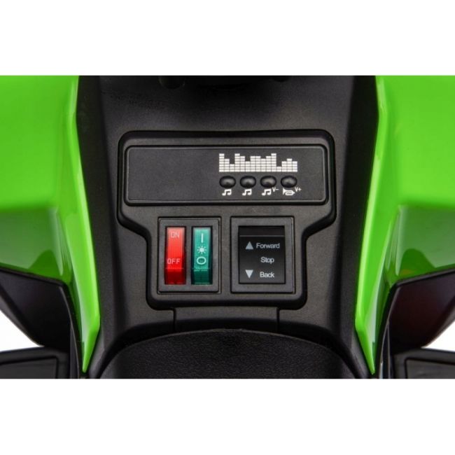 Atv electric pentru copii r-sport j9, 70x44x40 cm, varsta 1.5-4 ani, roti si scaun din plastic, putere 25w - verde edeedigts1155verde