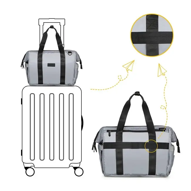 Geanta multifunctionala pentru parinti skiddou inger, normandic dream, gri sk_2080022