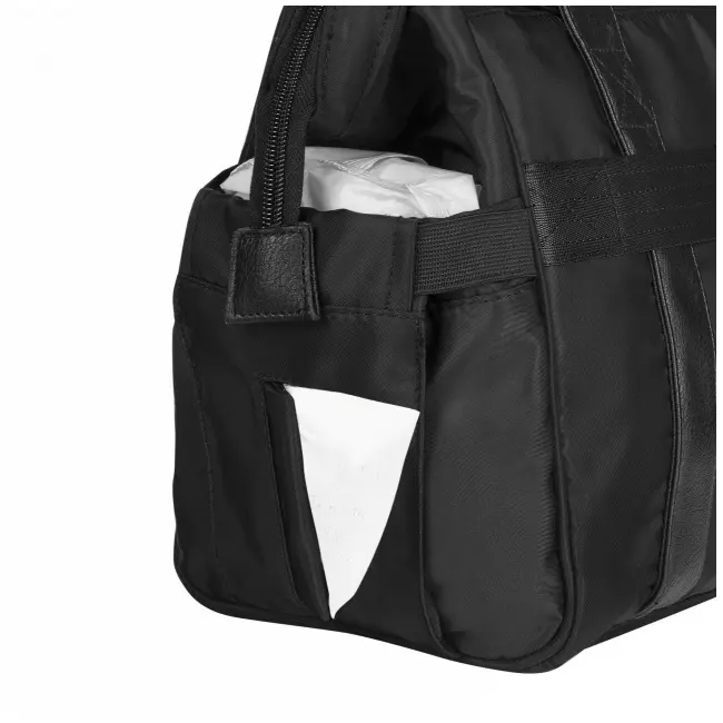 Geanta multifunctionala pentru parinti skiddou inger, onyz leather, negru sk_2080023