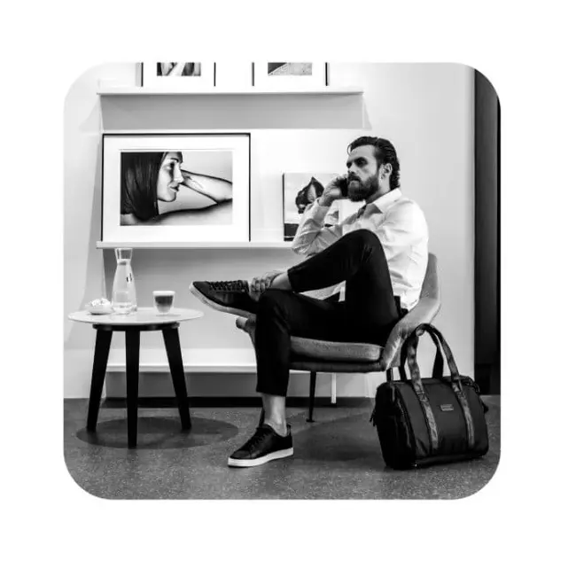 Geanta multifunctionala pentru parinti skiddou inger, onyz leather, negru sk_2080023