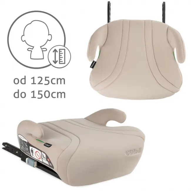 Inaltator auto cu isofix 125-150 cm kidwell bono - beige edeedifosabon03a0