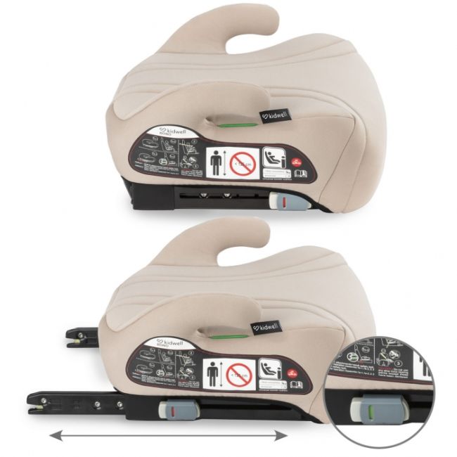 Inaltator auto cu isofix 125-150 cm kidwell bono - beige edeedifosabon03a0