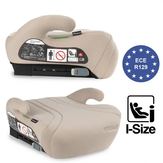 Inaltator auto cu isofix 125-150 cm kidwell bono - beige edeedifosabon03a0
