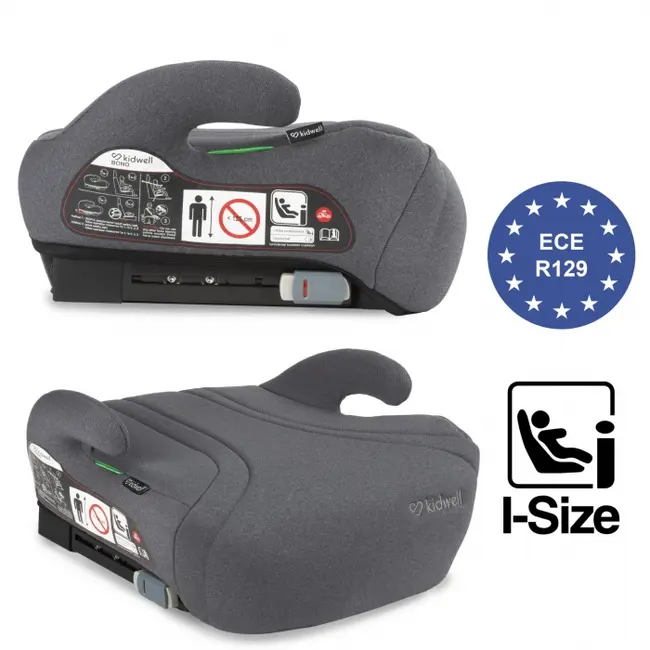 Inaltator auto cu isofix 125-150 cm kidwell bono - gray edeedifosabon02a0