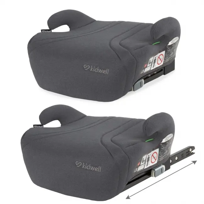 Inaltator auto cu isofix 125-150 cm kidwell bono - gray edeedifosabon02a0