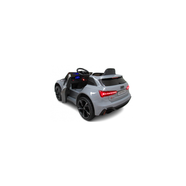 Masinuta electrica cu telecomanda audi rs6 r-sport - gri edeediaudirs6gri