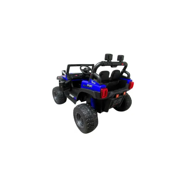 Masinuta electrica cu telecomanda auto x16, 110x70x68 cm, varsta 1-5 ani, roti eva, scaun din piele eco, putere 90w, r-sport - albastru edeedibbh016lalbastru