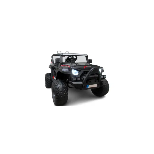 Masinuta electrica cu telecomanda auto x16, 110x70x68 cm, varsta 1-5 ani, roti eva, scaun din piele eco, putere 90w, r-sport - negru edeedibbh016lnegru