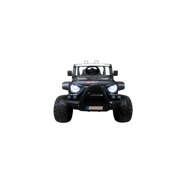 Masinuta electrica cu telecomanda auto x16, 110x70x68 cm, varsta 1-5 ani, roti eva, scaun din piele eco, putere 90w, r-sport - negru edeedibbh016lnegru