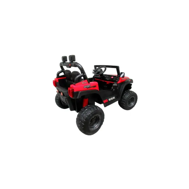 Masinuta electrica cu telecomanda auto x16, 110x70x68 cm, varsta 1-5 ani, roti eva, scaun din piele eco, putere 90w, r-sport - rosu edeedibbh016lrosu