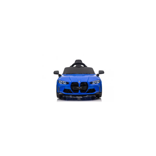 Masinuta electrica cu telecomanda bmw m4, 110x70x50 cm, varsta 1-5 ani, roti eva, scaun din piele eco, putere 90w - albastru edeedibmwm4albastru