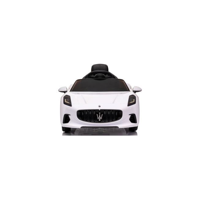 Masinuta electrica cu telecomanda maserati granturismo, 99x59.5x44 cm, varsta 1-4 ani, roti eva, scaun din piele eco, putere 90w - alb edeedimaseratigtalb