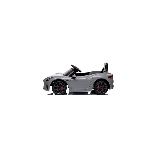 Masinuta electrica cu telecomanda maserati granturismo, 99x59.5x44 cm, varsta 1-4 ani, roti eva, scaun din piele eco, putere 90w - gri edeedimaseratigtgri