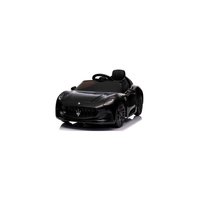 Masinuta electrica cu telecomanda maserati granturismo, 99x59.5x44 cm, varsta 1-4 ani, roti eva, scaun din piele eco, putere 90w - negru edeedimaseratigtnegru