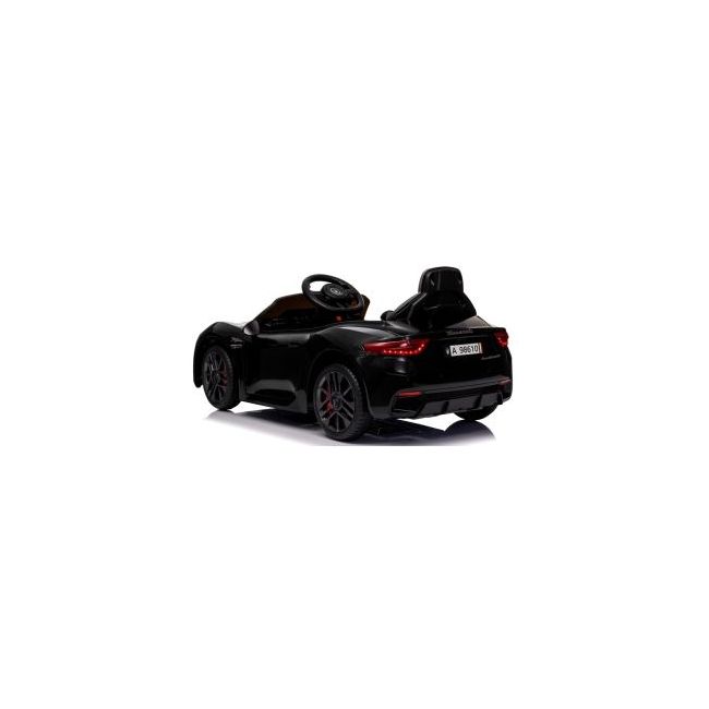 Masinuta electrica cu telecomanda maserati granturismo, 99x59.5x44 cm, varsta 1-4 ani, roti eva, scaun din piele eco, putere 90w - negru edeedimaseratigtnegru