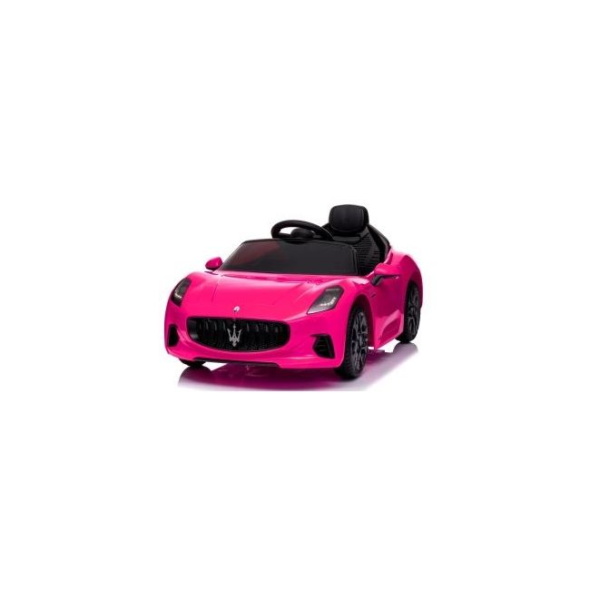 Masinuta electrica cu telecomanda maserati granturismo, 99x59.5x44 cm, varsta 1-4 ani, roti eva, scaun din piele eco, putere 90w - roz edeedimaseratigtroz