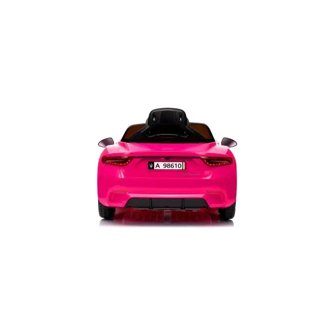 Masinuta electrica cu telecomanda maserati granturismo, 99x59.5x44 cm, varsta 1-4 ani, roti eva, scaun din piele eco, putere 90w - roz edeedimaseratigtroz