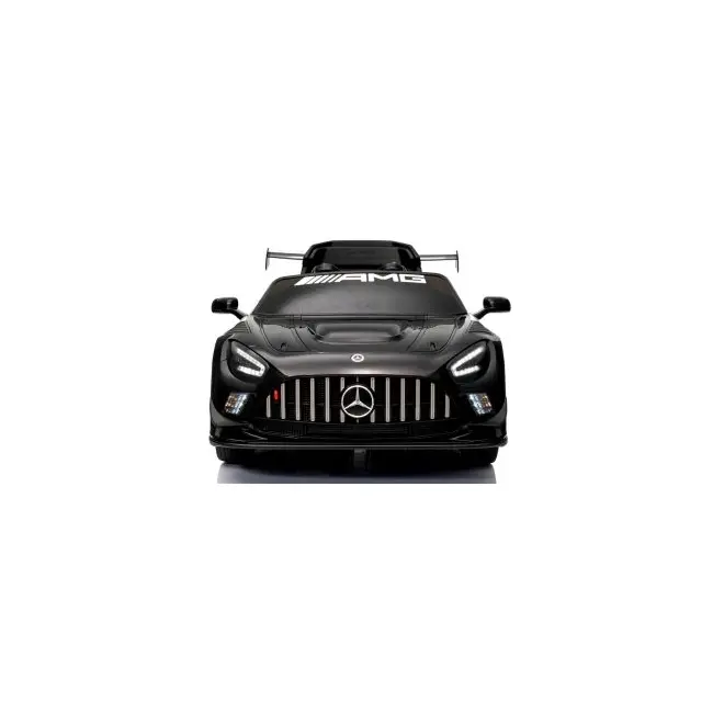 Masinuta electrica cu telecomanda mercedes gt3 evo, 114x69x45 cm, varsta 1-5 ani, roti eva, scaun din piele eco, putere 90w - negru edeedigt3evonegru