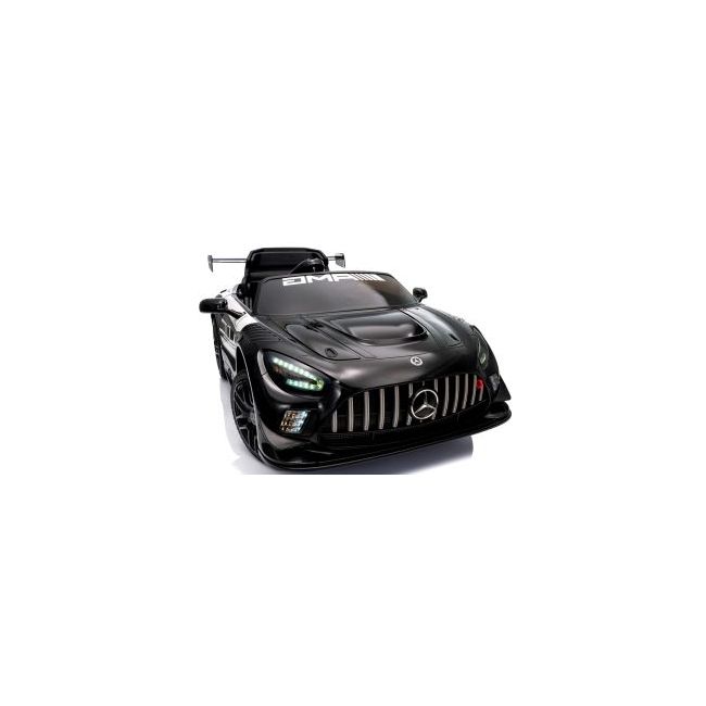 Masinuta electrica cu telecomanda mercedes gt3 evo, 114x69x45 cm, varsta 1-5 ani, roti eva, scaun din piele eco, putere 90w - negru edeedigt3evonegru