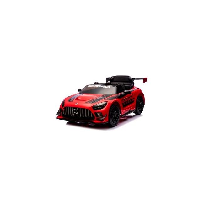 Masinuta electrica cu telecomanda mercedes gt3 evo, 114x69x45 cm, varsta 1-5 ani, roti eva, scaun din piele eco, putere 90w - rosu edeedigt3evorosu