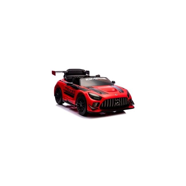 Masinuta electrica cu telecomanda mercedes gt3 evo, 114x69x45 cm, varsta 1-5 ani, roti eva, scaun din piele eco, putere 90w - rosu edeedigt3evorosu