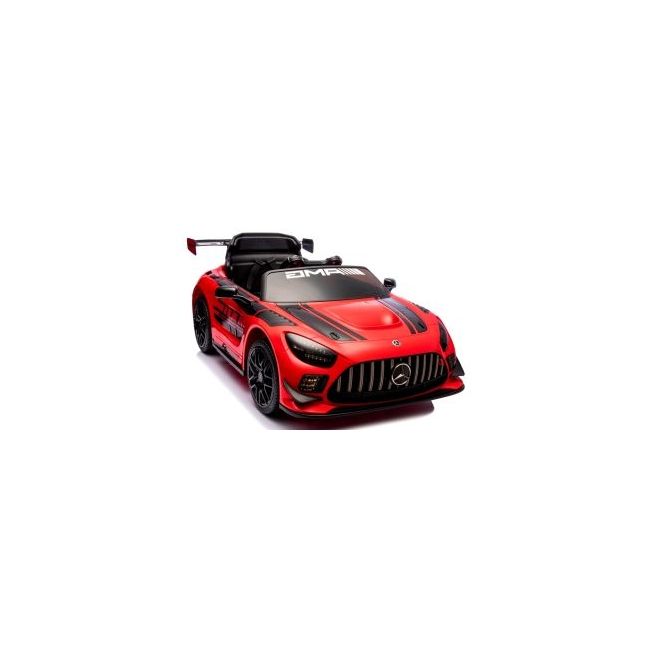 Masinuta electrica cu telecomanda mercedes gt3 evo, 114x69x45 cm, varsta 1-5 ani, roti eva, scaun din piele eco, putere 90w - rosu edeedigt3evorosu
