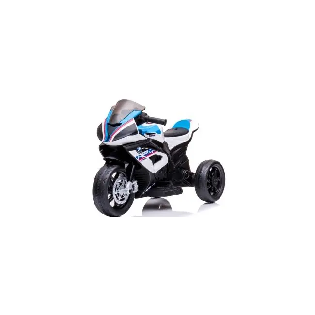 Motocicleta electrica pentru copii bmw hp4, 84x55x42 cm, varsta 2-5 ani, roti si scaun din plastic, putere 60w - alb edeedibmwhp4alb
