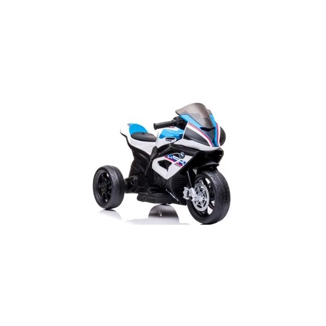Motocicleta electrica pentru copii bmw hp4, 84x55x42 cm, varsta 2-5 ani, roti si scaun din plastic, putere 60w - alb edeedibmwhp4alb