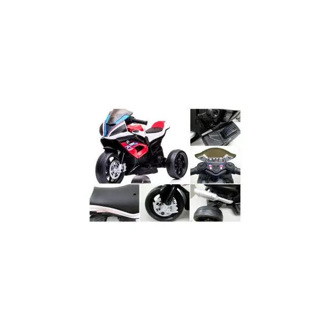 Motocicleta electrica pentru copii bmw hp4, 84x55x42 cm, varsta 2-5 ani, roti si scaun din plastic, putere 60w - rosu edeedibmwhp4rosu
