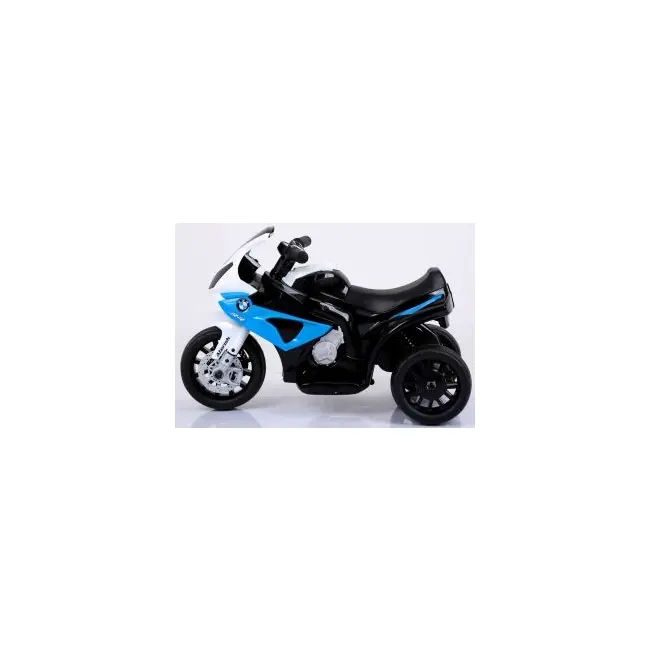 Motocicleta electrica pentru copii bmw s1000rr, 69x44x36.5 cm, varsta 1.5-4 ani, roti si scaun din plastic, putere 25w - albastru edeedibmws1000rralbastru