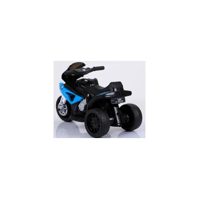 Motocicleta electrica pentru copii bmw s1000rr, 69x44x36.5 cm, varsta 1.5-4 ani, roti si scaun din plastic, putere 25w - albastru edeedibmws1000rralbastru