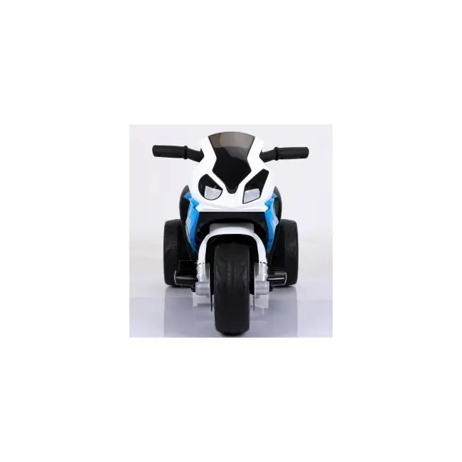 Motocicleta electrica pentru copii bmw s1000rr, 69x44x36.5 cm, varsta 1.5-4 ani, roti si scaun din plastic, putere 25w - albastru edeedibmws1000rralbastru