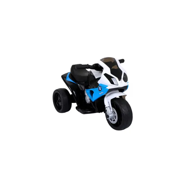 Motocicleta electrica pentru copii bmw s1000rr, 69x44x36.5 cm, varsta 1.5-4 ani, roti si scaun din plastic, putere 25w - albastru edeedibmws1000rralbastru