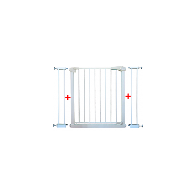 Poarta de siguranta din metal 79-105 cm r-sport s2 - alb edeedijlb328-2alb