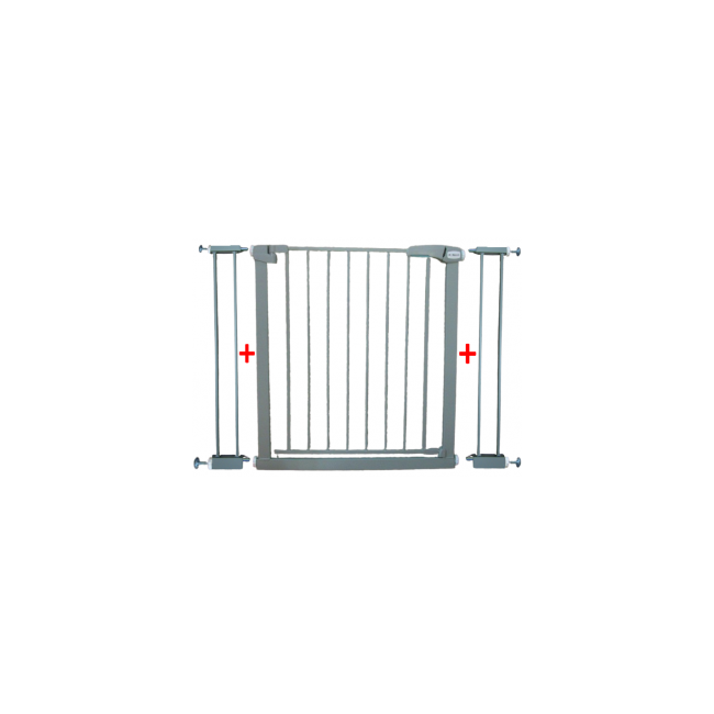Poarta de siguranta din metal 79-105 cm r-sport s2 - gri edeedijlb328-2gri